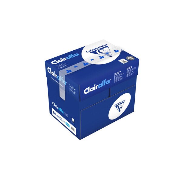 CLAIREFONTAINE Clairalfa Premiumpapier hochweiss A4 250g - 1 Karton (625 Blatt)