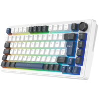 DELTACO Mech. Keyboard Gasket DK480 GAM-205-W-CH PBT keycaps,Hot-swap,WH. CH