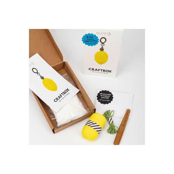 SUNRI H&auml;kelset Schl&uuml;sselanh&auml;nger DIY611 Lemon