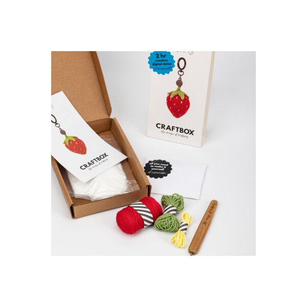SUNRI Kit de crochet Porte-cl&eacute;s DIY610 Strawberry