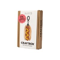SUNRI Kit de crochet Porte-clés DIY604 Hot Dog