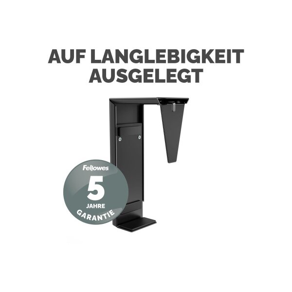 FELLOWES Thin Cli.Halterung untertisch 100136875 Schwarz