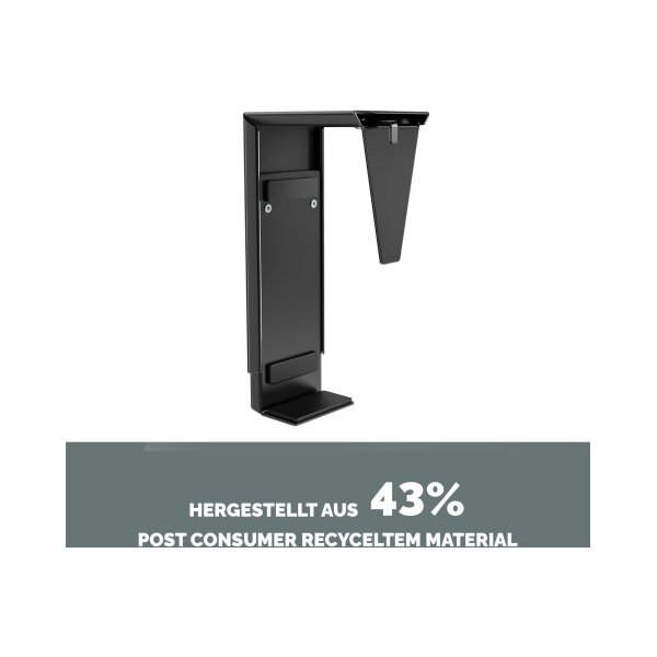 FELLOWES Thin Cli.Halterung untertisch 100136875 Schwarz