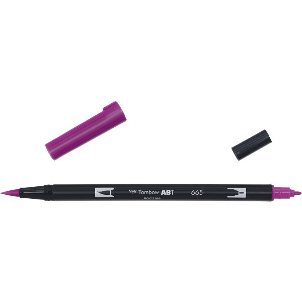 TOMBOW Dual Brush Pen ABT 665 pourpre