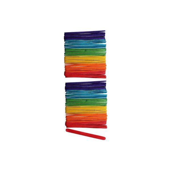 GLOREX Bastelh&ouml;lzer 10x114mm 62200911 assortiert 100 St&uuml;ck