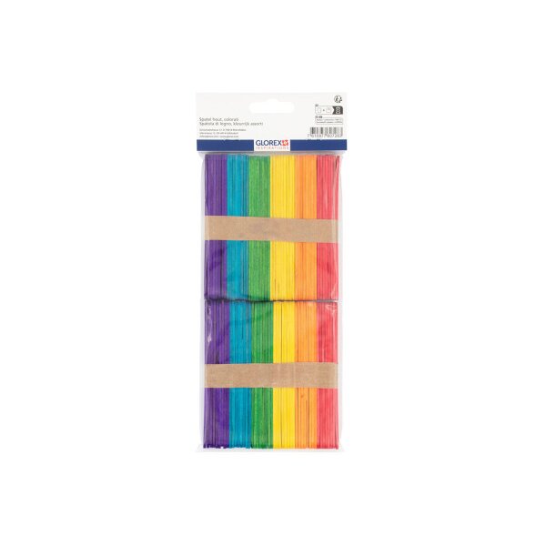GLOREX Bastelh&ouml;lzer 10x114mm 62200911 assortiert 100 St&uuml;ck