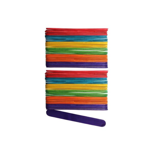 GLOREX Bastelhölzer 18x150mm 62200912 assortiert 100 Stück