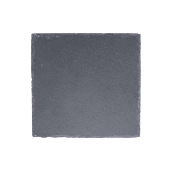 GLOREX Schiefer Untersetzer 10x10cm 62013120 Quadrat
