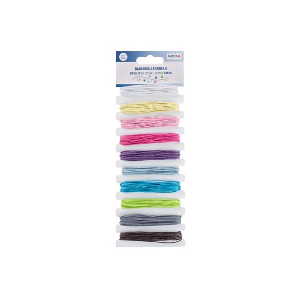 GLOREX Baumwollkordeln 10x3m 61630361 assortiert