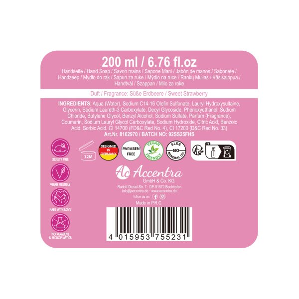 KOOLKIDZ Handseife 310ml 8162970 s&uuml;sse Erdbeere