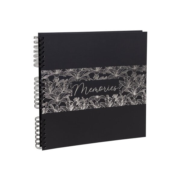 EXACOMPTA Spiralalbum Titane 32x32cm 16793E Schwarz 60 Seiten