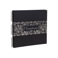 EXACOMPTA Spiralalbum Titane 32x32cm 16793E Schwarz 60 Seiten