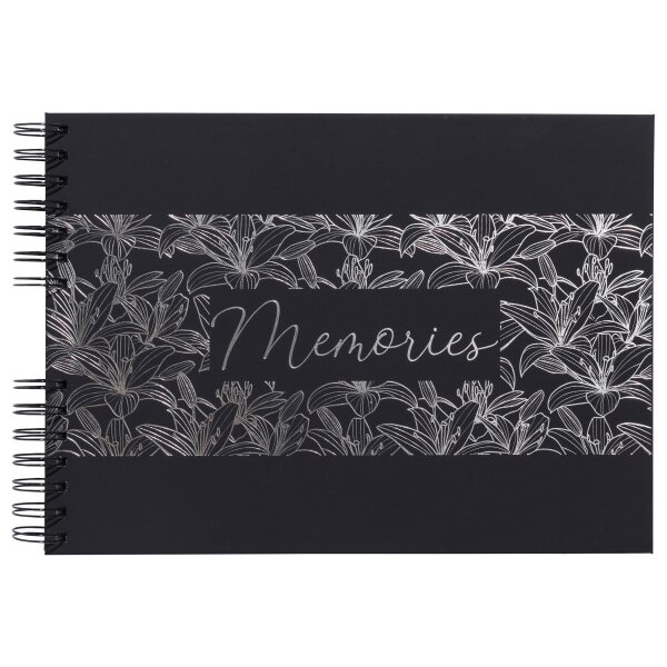 EXACOMPTA Spiralalbum Titane 32x22cm 16493E Schwarz 50 Seiten