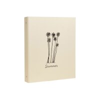 EXACOMPTA Fotoalbum Summertime 26x32cm 17047E Pastellgelb 60 Seiten