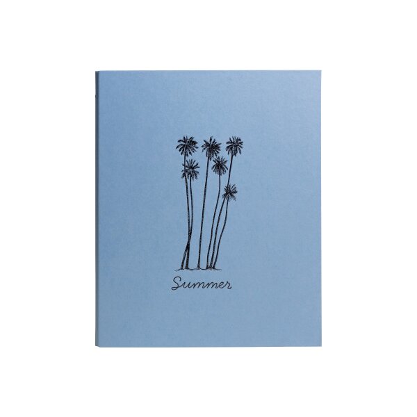 EXACOMPTA Fotoalbum Summertime 26x32cm 17045E Eisblau 60 Seiten