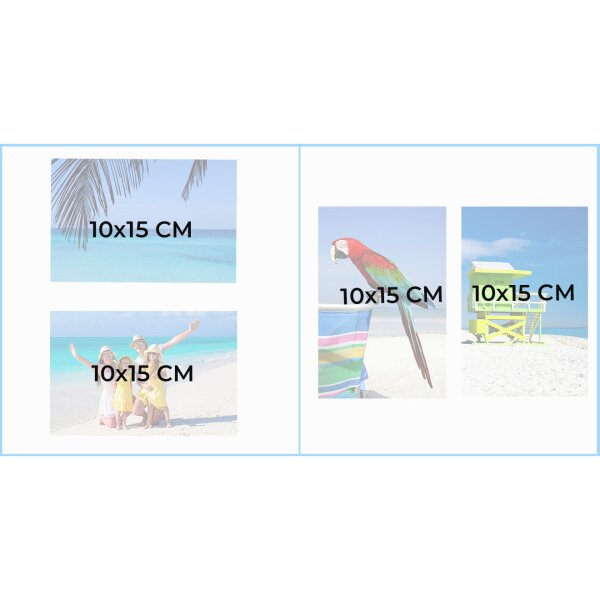 EXACOMPTA Fotoalbum Summertime 25x25cm 16347E Pastellgelb 30 Seiten