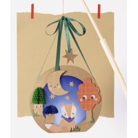 folia DIY Laternen-Bastelset woodland, kraft