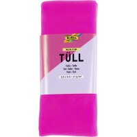 folia Tüll-Stoff, 500 mm x 3 m, neon-pink