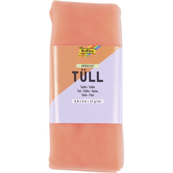 folia Tulle, 500 mm x 3 m, abricot