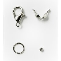 folia Schmuckverschluss-Set, 70-teilig, silber
