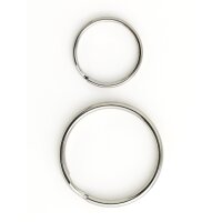 folia Anneau de porte-clés L, métal, taille assortie, argent