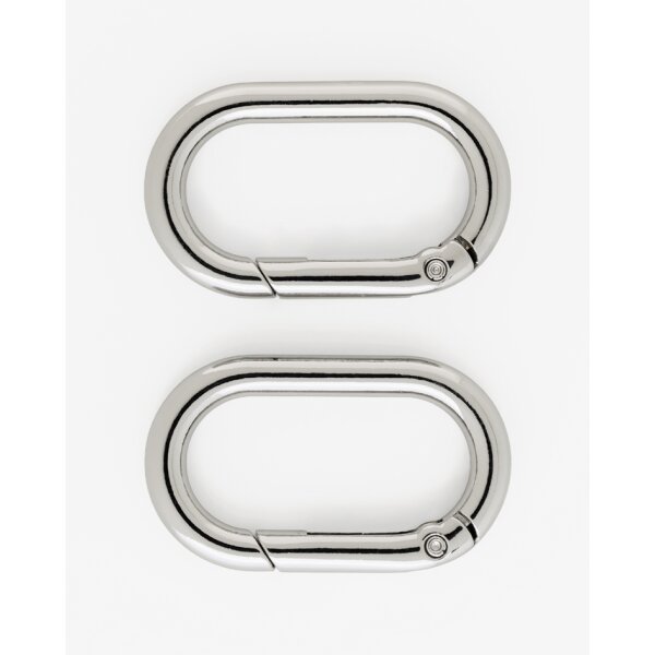 folia Karabinerhaken L, 41 x 25 mm, silber