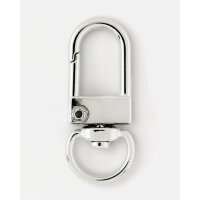 folia Karabinerhaken M, 12 x 33 mm, silber