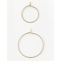 folia DIY Creolen, gold, Grössen sortiert