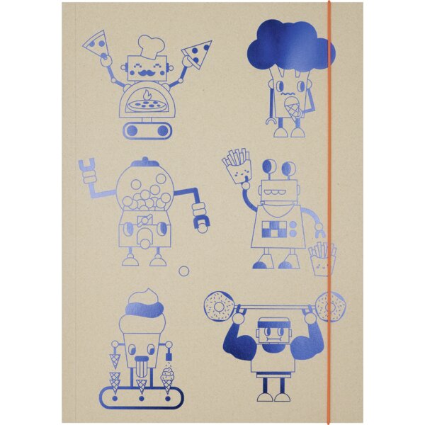 folia Zeichnungsmappe "Hungry Robots", Graupappe, DIN A3