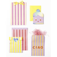 folia Flachbeutel Flat Paper Bags Stripes "AMORE"