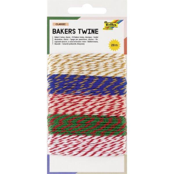 folia Dekoschnur B&auml;ckerkordel "Bakers Twine CLASSIC", 20 m