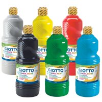 GIOTTO Gouachefarbe SCHOOL PAINT, 1.000 ml, farbig sortiert