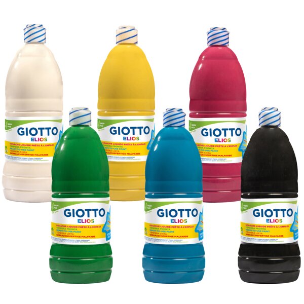 GIOTTO Gouachefarbe ELIOS, 1.000 ml, farbig sortiert