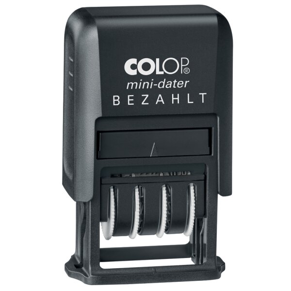 COLOP Datumstempel Mini-Dater S 160 L2 "BEZAHLT", schwarz