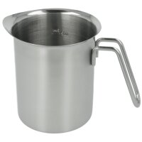 metaltex Milchkrug, mit Skala, 0,7 Liter, Edelstahl