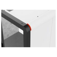 CONTINI Cabine acoustique 2.3x2.2x1.6m 112582 blanc, avec table et canapé