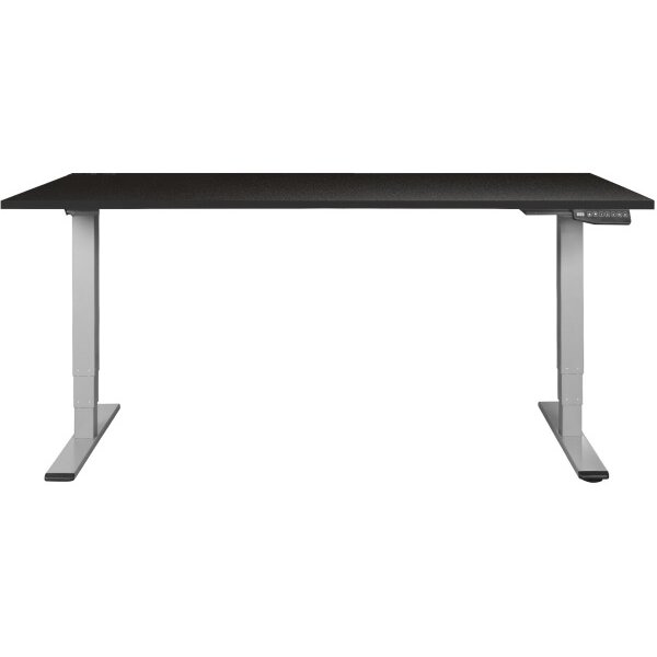 CONTINI Table de bureau 200x90cm 115219 gris/noir