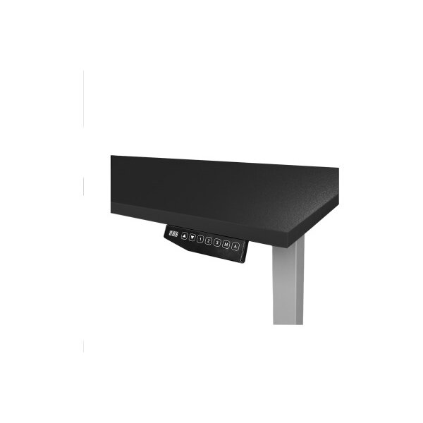 CONTINI Table de bureau 200x90cm 115219 gris/noir
