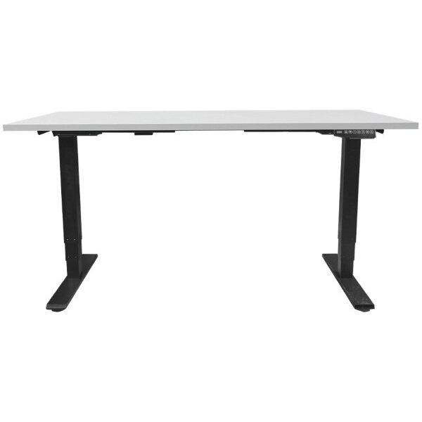 CONTINI Table de bureau 140x80cm 115218 gris/noir