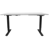 CONTINI Table de bureau 140x80cm 115218 gris/noir