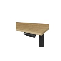 CONTINI Table de bureau 140x80cm 112376 chêne/noir
