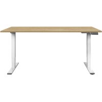 CONTINI Table de bureau 160x80cm 109887 chêne/blanc