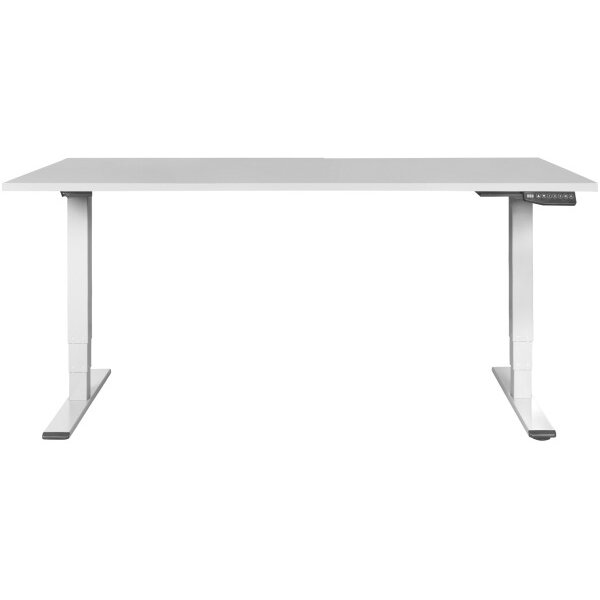 CONTINI Table de bureau 200x90cm 103666 gris/blanc
