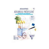 CLAIREFONTAINE Aquarellblock mit Motiven A5 976071C 300g,...