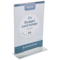 EUROPEL Tischaufsteller Budget, DIN A6 hoch, gerade