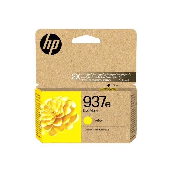 HP Tintenpatrone 937e yellow 4S6W8NE#LS1 OfficeJet 9110b/9120 1650 S.