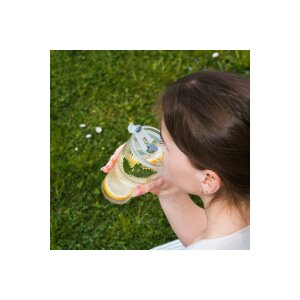ESMEE Trinkglas 550ml 1000-1728 inkl. Deckel & Strohhalm