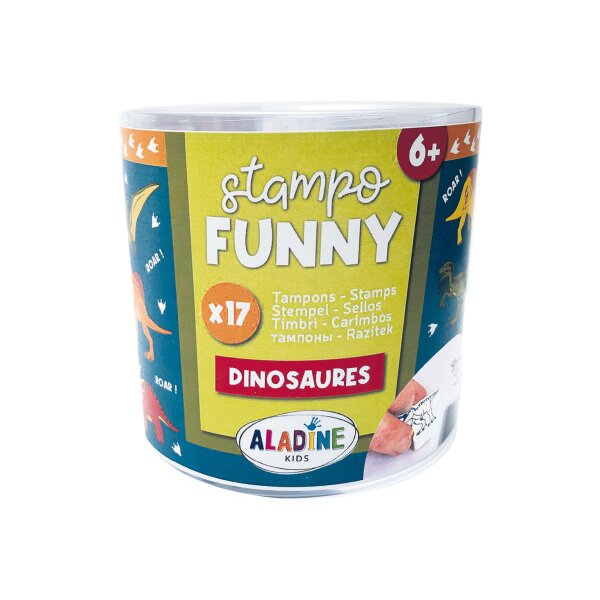 ALADINE Set de tampons 85174 Dinosaures 17 pi&egrave;ces