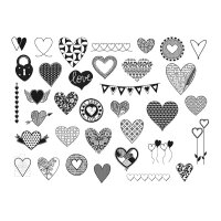 I AM CREATIVE Set de tampons 4093.05 Curs 35 pièces