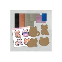 ALADINE Pixel Art Set Cats 85624 Spiegel-Mosaik 4 Stück